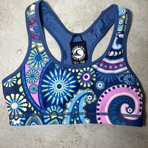 Wave Life Paisley Park Reversible Sports Bra Womens‎ XS Yoga Activewear